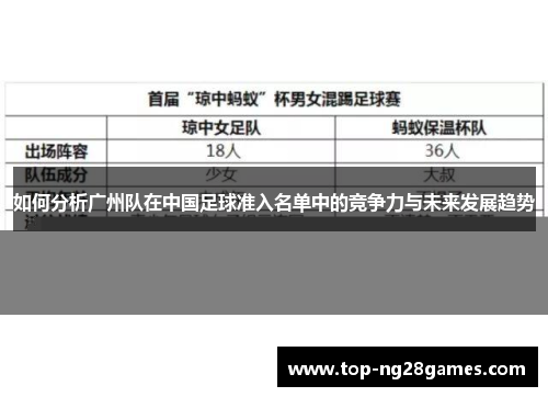 如何分析广州队在中国足球准入名单中的竞争力与未来发展趋势